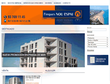 Tablet Screenshot of finquesnouespai.com